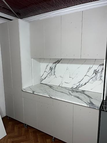 silver kitchen: Кухонный гарнитур, Новый, цвет - Серый, ДСП, Платная доставка — 5
