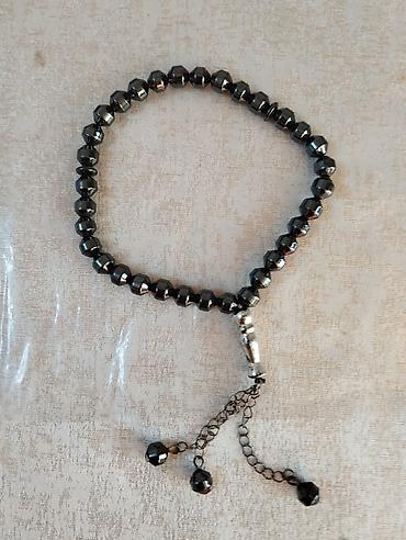 kişi ucun sep: Hematit muncuqlu təsbeh - Material: metalik parıltılı hematit daş — 6