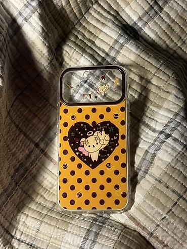 Новый милый чехол Rilakkuma в горошек на iPhone 16 Pro Max Абсолютно