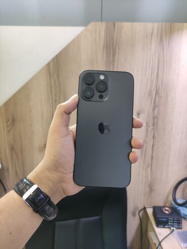 б у телефоны купить: IPhone 14 Pro Max, Колдонулган, 512 ГБ, Кара, 100 %