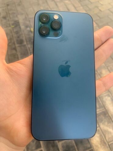 айфон 14: IPhone 12 Pro, Б/у, 256 ГБ, Pacific Blue, Защитное стекло, 79 %