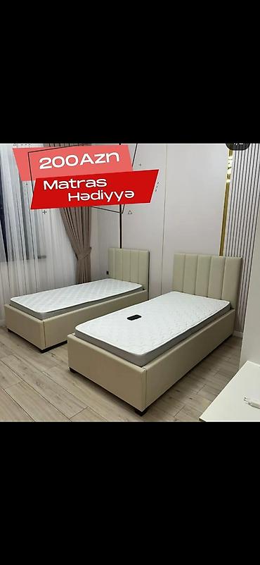 uşaq üçün matras: Məhsul: Yumşaq başlıqlı tək çarpayılar (müxtəlif modellər) - Modern — 4