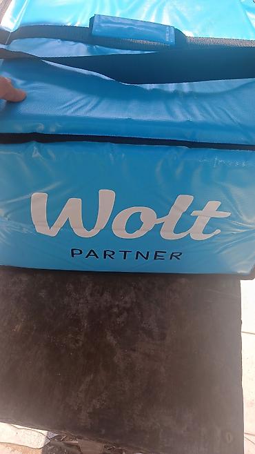 Оборудование для ресторанов, кафе: Wolt Partner termal çatdırılma çantası - Rəng: mavi, üzərində “Wolt — 2