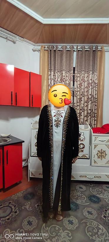 дубайская абая: Халат, Бархат, Турция, 3XL — 1