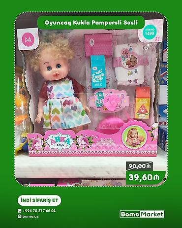 pampers: Oyuncaq kukla – pampersli, səsli dəst Məhsul xüsusiyyətləri: - Brend — 1