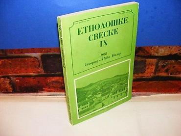 odece: ETNOLOŠKE SVESKE IX Beograd-Novi Pazar, Časopis etnološkog društva SR — 1