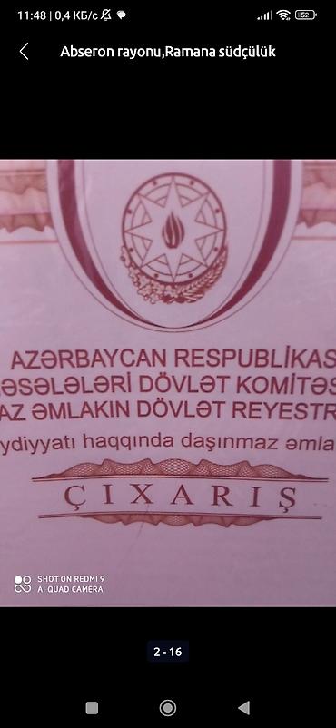 Torpaq sahələrinin satışı: 3 sot, Tikinti, Mülkiyyətçi, Kupça (Çıxarış) — 4