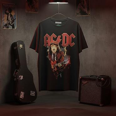 эски кийим: Футболки с принтами AC/DC - Цвет основы: черный (одна модель — — 2