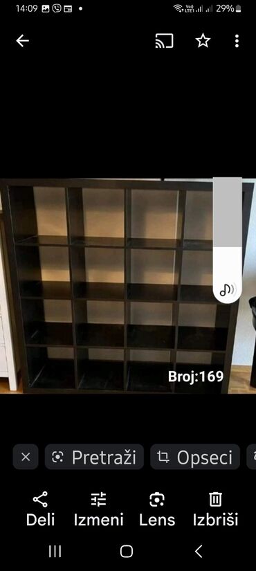 polovni namestaj kragujevac: Open shelf, color - Black, Used