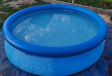 İdman və istirahət: Elektron Nasos Hediyye. Intex 2.44 × 0.61 m şişmə hovuz 🌊 Yay — 1