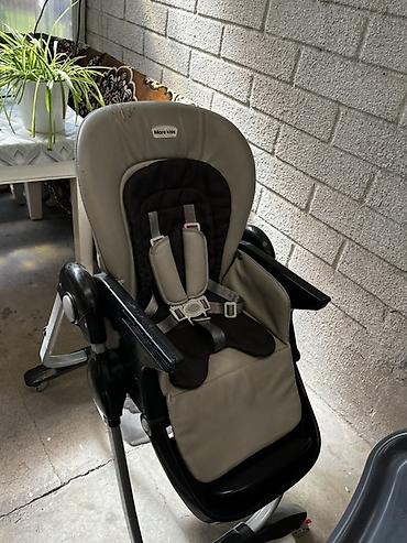 шезлонг детский ош: Стульчик для кормления, Б/у, цвет - Серый, Самовывоз — 3