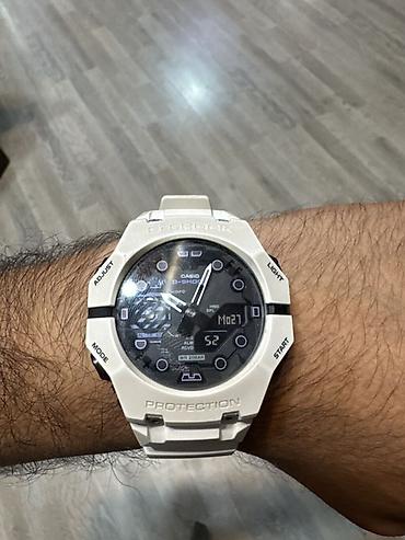 Aksesuarlar: Casio G-Shock GA-B001 seriyalı qol saatı. Ağ korpus və qayışa, qara — 3