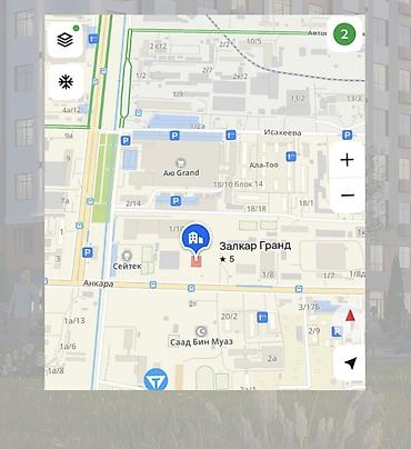 zalkar: 2 комнаты, 72 м², Тунгуч мкр Элитка, 3 этаж, ПСО (под самоотделку) — 3
