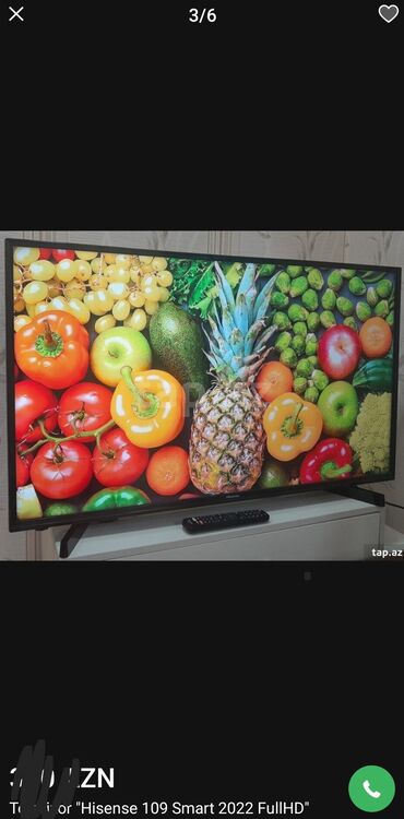 Televizorlar: Yeni Televizor Hisense 43" FHD (1920x1080), Ünvandan götürmə, Ödənişli çatdırılma