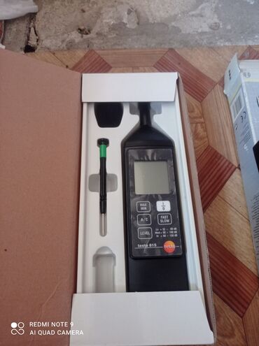 toxuma ip: Məhsul 1: Testo 815 səs səviyyəölçən (Sound Level Meter) -