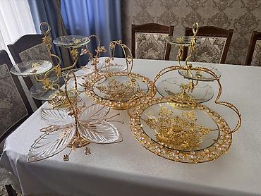 ваза для фруктов: Красивый набор для праздничного стола: фруктовницы и этажерки для — 4