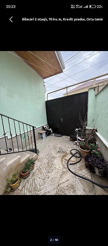 sabuncu qes: Biləcəri qəsəbəsində həyət evi – 2 otaqlı, 70 kv.m. Orta təmir — 2