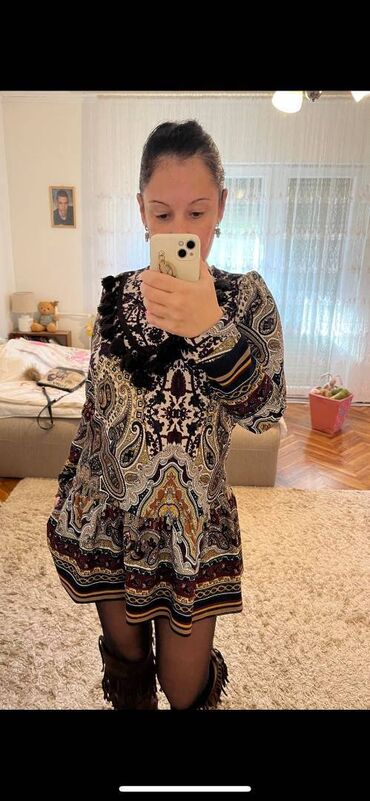 Haljine: PS Fashion M, bоја - Braon, Dugih rukava — 7