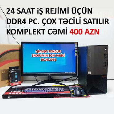 Masaüstü kompüterlər və iş stansiyaları: Masaüstü Kompüter “LENOVO” Parametrlər aşağıda qeyd edilib ⭐KOMPLEKT — 1