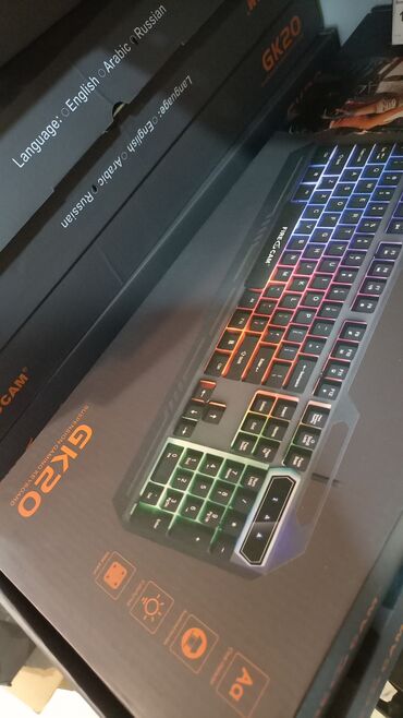 игровая клавиатура: Игровые клавиатуры с подсветкой Firecam GK20, новые