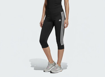 prążkowane legginsy damskie: Adidas, Legginsy Sportowe damskie, rozmiar S