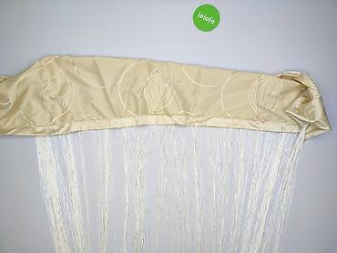 used item: Beżowa narzuta/dekoracyjny lambrekin z frędzlami - Materiał: gładka — 3