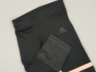 legginsy ocieplane czarne: Legginsy dziecięce, Adidas, 8 lat, 128, stan - Idealny