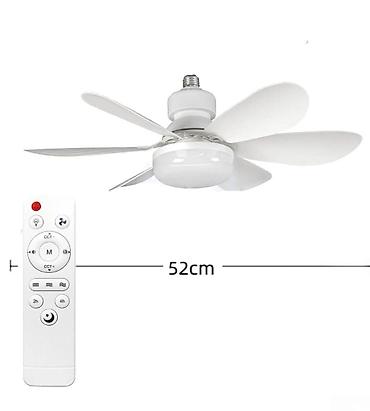 Ventilyatorlar: Tavan üçün sərinkeş Diametri 50 sm Gücü 40 W 6 ədəd pəri var — 1