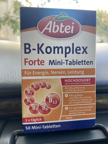 Каменная вата: 🇩🇪 Almanya istehsalı vitaminlər 
B-Komplex 💊