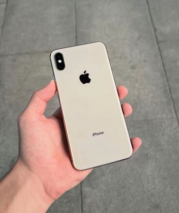 клавиатура мини: IPhone Xs Max, Колдонулган, 256 ГБ, Matte Gold, Коргоочу айнек, 100 %