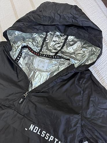Верхняя одежда: Ветровка-анорак детская ZARA - Размер на бирке: 128 - Цвет: черный с — 2