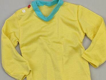 żółty sweterek dla dziewczynki: Bluza, 9-12 m, stan - Bardzo dobry