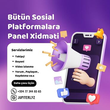 28 may telefon aksesuarları: Bütün sosi̇al platformalara panel xi̇dməti̇ *şifrə tələb olunmur *ən