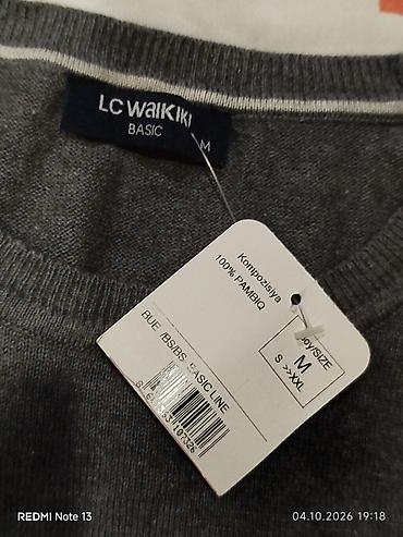 bape x: Sviter, Lc Waikiki, M, rəng - Boz — 2