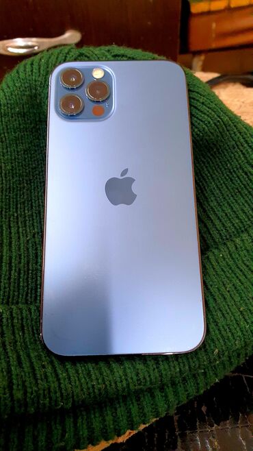 Apple iPhone: IPhone 12 Pro, 256 ГБ, Синий, Защитное стекло, 86 %