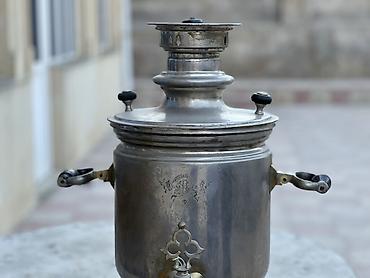 qədim samovar satisi: Qədimi Samovar Tula zavodu medalları üzərində 10-Litr təmiz Latundan — 3