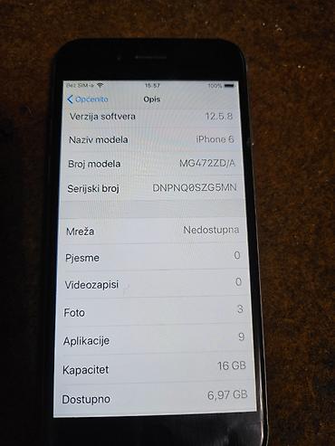 Apple iPhone: Apple iPhone 6 – 16 GB, Space Gray telefon je potpuno ispravan sim — 7
