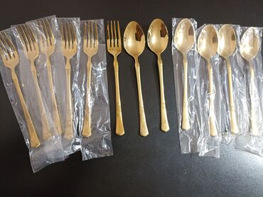pirborlar: 6eded qızılı çay qaşiği 13 manata satılır. Tezedi, işledilmeyib