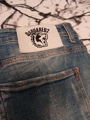 Farmerke: Dsquared2 muške farmerke - Model: džins sa efektom ispranog i — 3