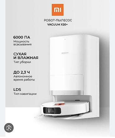 robot tossoran: Xiaomi Vacuum X20+ robot tozsoran - 6000 Pa güclü sorucu güc - Quru — 2