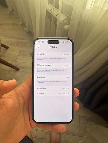 iphone 8 plus plata: IPhone 16, 128 GB, Qara, Simsiz şarj, Face ID — 6