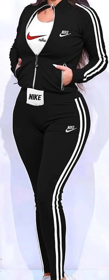 nike tn duks: Ženski sportski komplet – gornji deo sa rajsferšlusom i uske helanke — 2