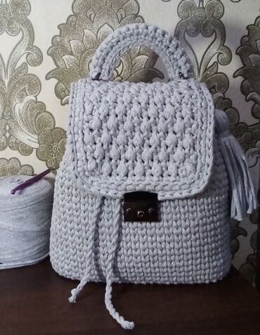 Çantalar: Сумки, рюкзаки, клатчи вязаные — 4