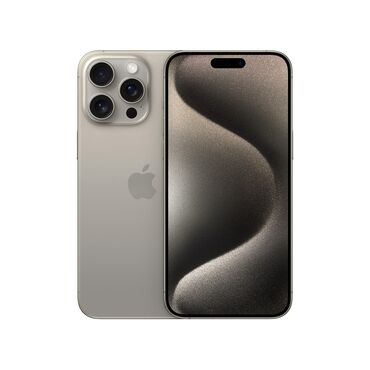 Apple iPhone: IPhone 15 Pro Max, Б/у, 256 ГБ, Natural Titanium, Защитное стекло, Чехол, Кабель, 95 %