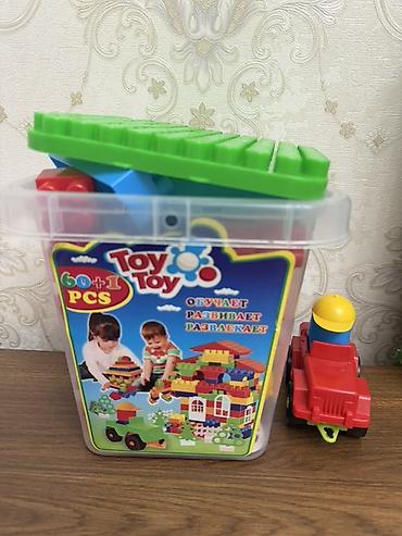 oyuncaq avtomat: ToyToy konstruktor dəsti – 60+1 hissə - Rəngarəng plastik bloklardan — 1