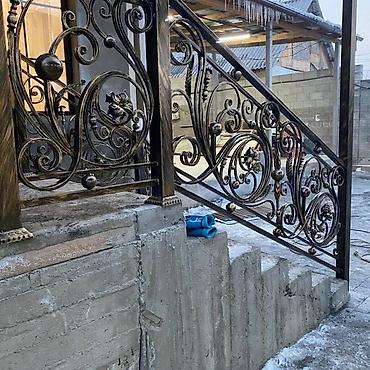 Изготовление перил: Изготовление перил Материал: Кованное железо, Наружные, Бесплатный замер — 226