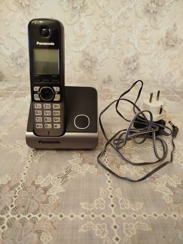 berde telefon satisi: Стационарный телефон Panasonic, Беспроводной, Б/у, Бесплатная доставка