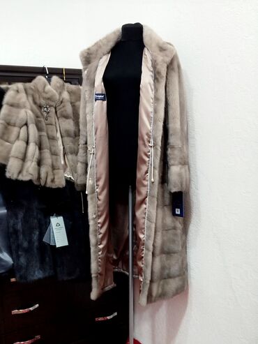 Шубы: Шуба, Норка, Длинная модель, Италия, 2XL — 7