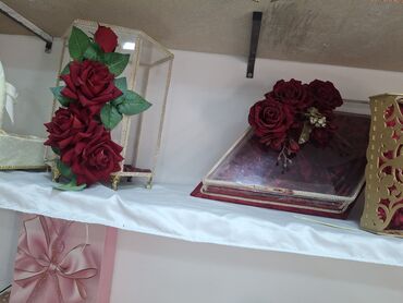 Toy aksesuarları: Toy və nişan üçün zərif hədiyyə/nişan səbəti və vitrin dəstləri - — 5