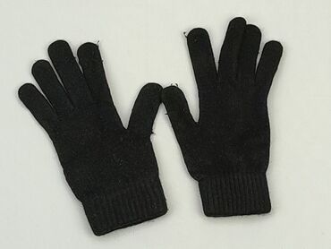 czapka trucker czarna: Rękawiczki, 14 cm, stan - Dobry